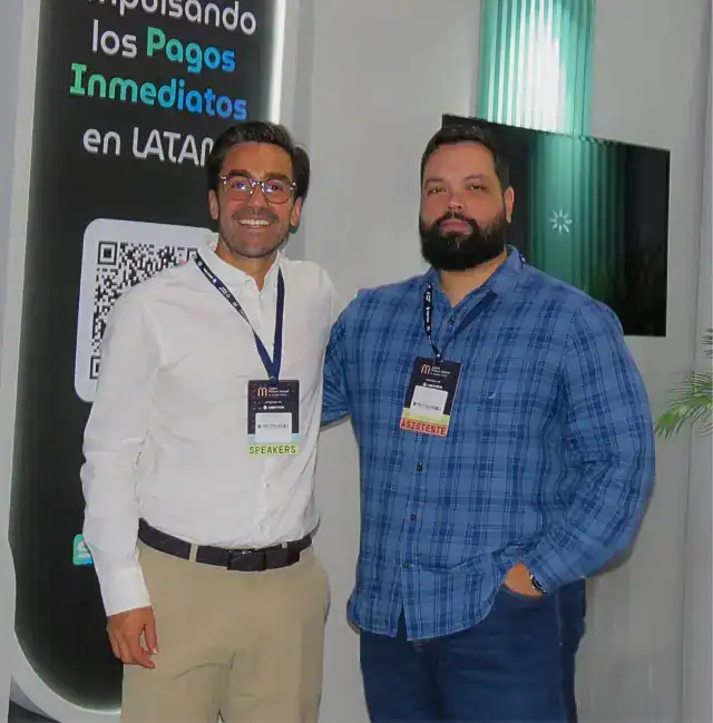 Grabriel Santos, CEO de Colombia Fintech y Lucas Ernesto, eperto de Sumia en implmentación 