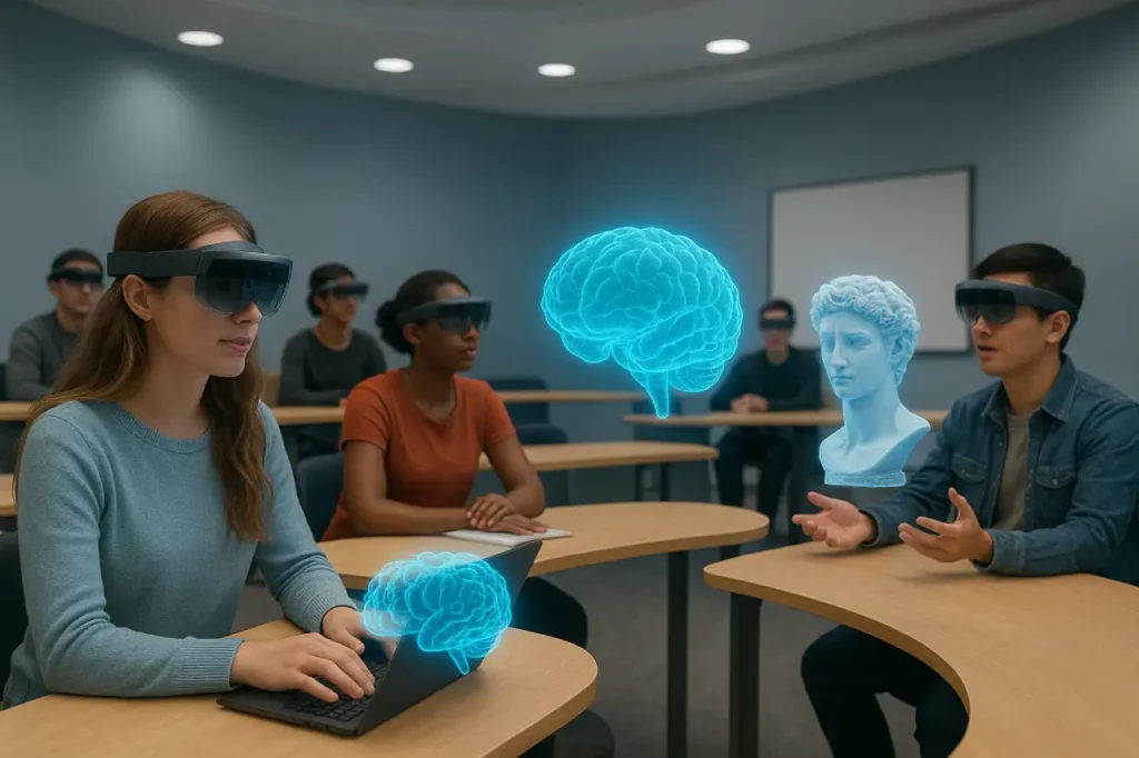 Metaverso: del Boom al desencanto. Aula de clase en el metaverso.