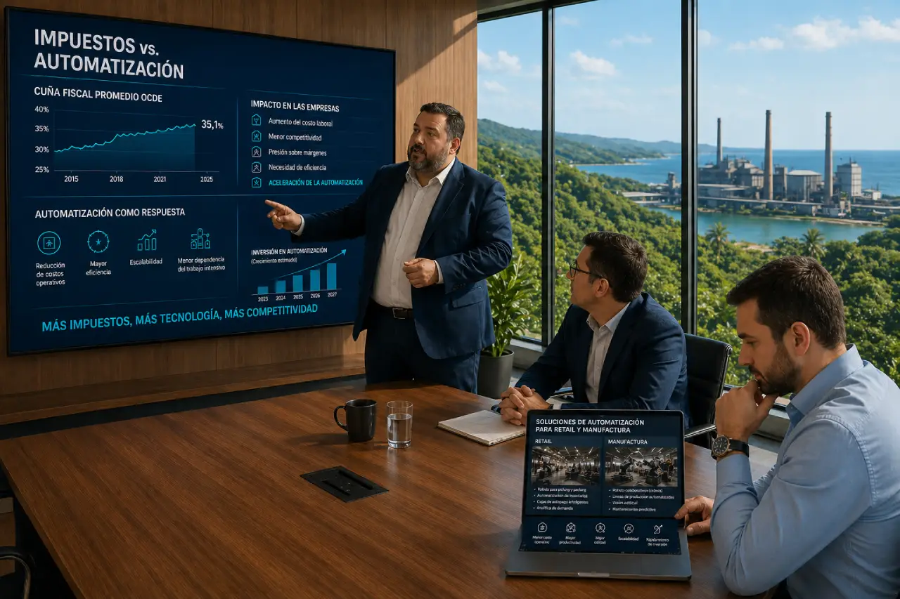 Impuestos invisibles aceleran la automatización empresarial - OECD