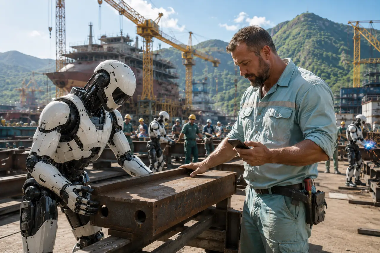 robots humanoides encuentran trabajo en los astilleros